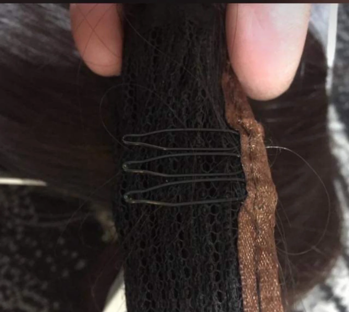 Mörkbrun clip-in hästsvans H&M - 2