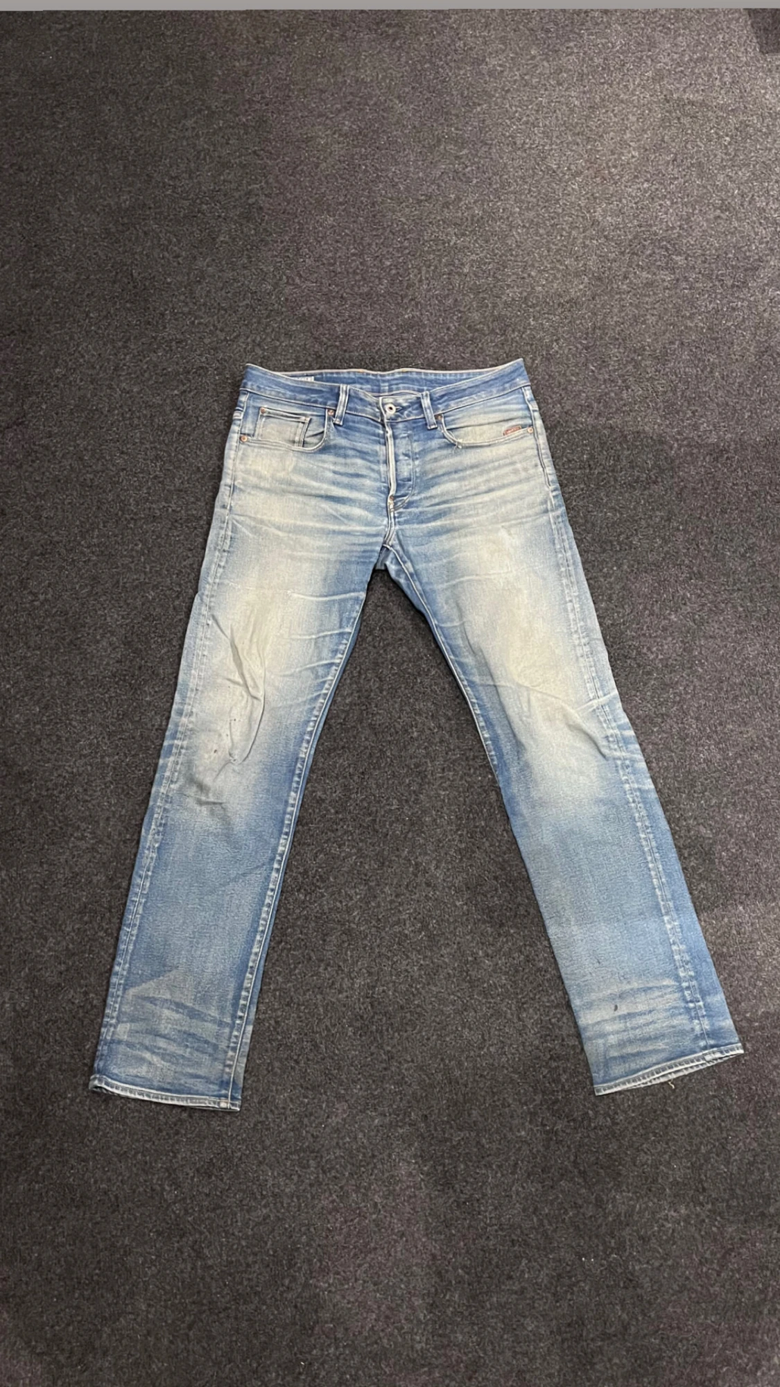 Ljusblå g star raw jeans straight fit