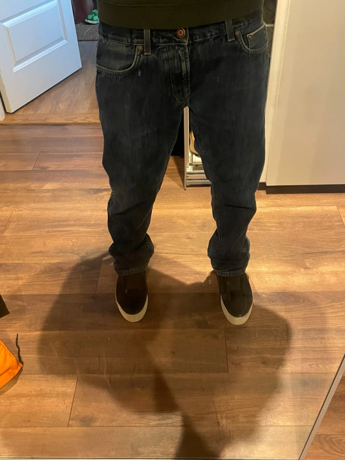 Tommy hilfiger mörkblå baggy jeans