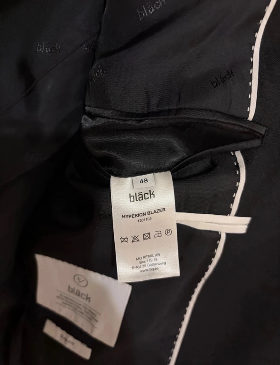 Svart kostym slim fit från Bläck - 4