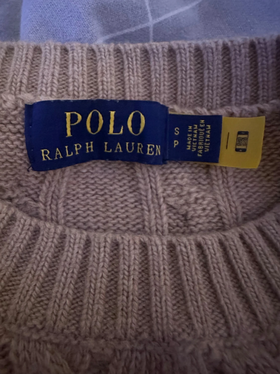 Beige kabelstickad tröja Polo Ralph Lauren - 1