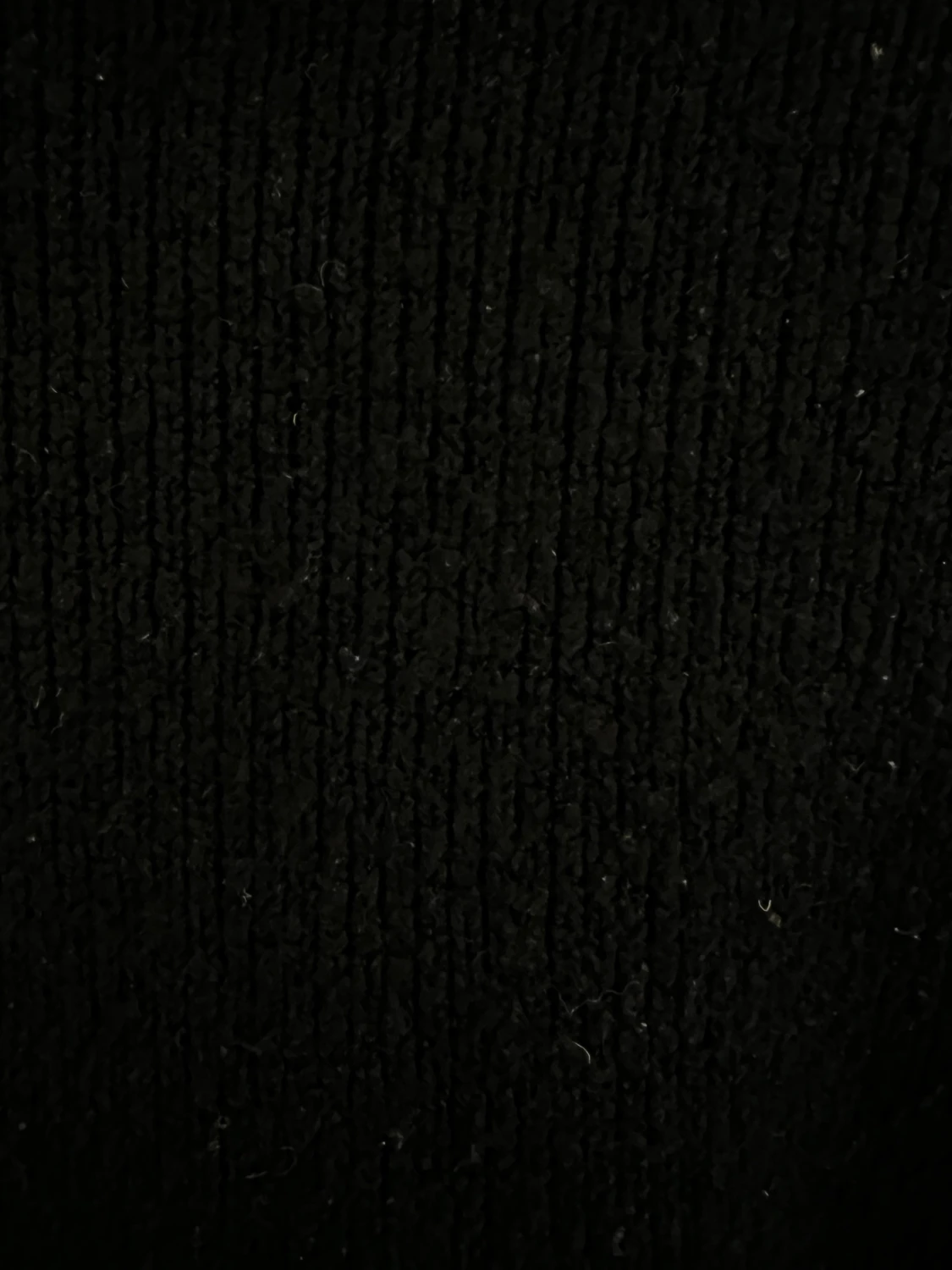 Svart stickad polotröja - 2