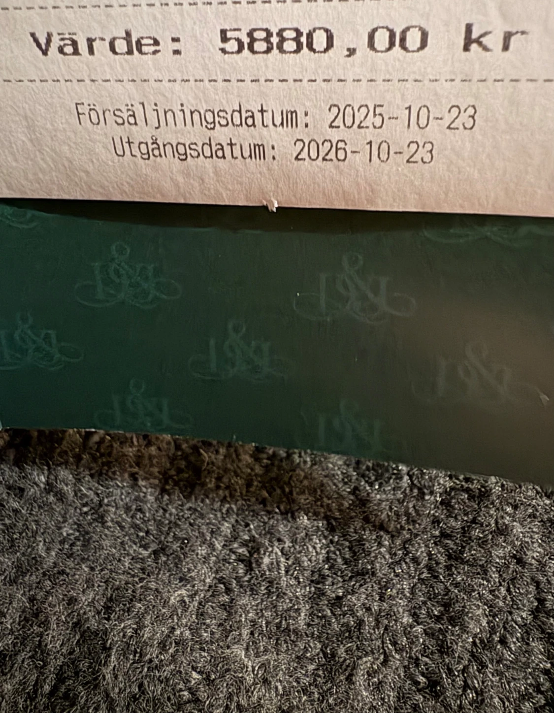 Presentkort Ringströms Guld & Ur 5880 kr - 2