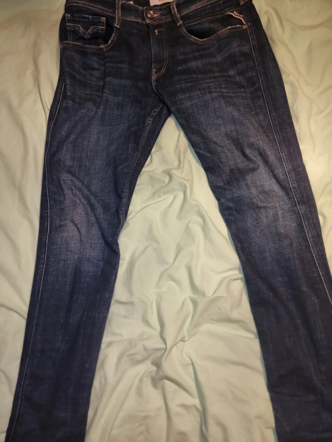 Replay jeans mörkblå tapered 33/32 - 1