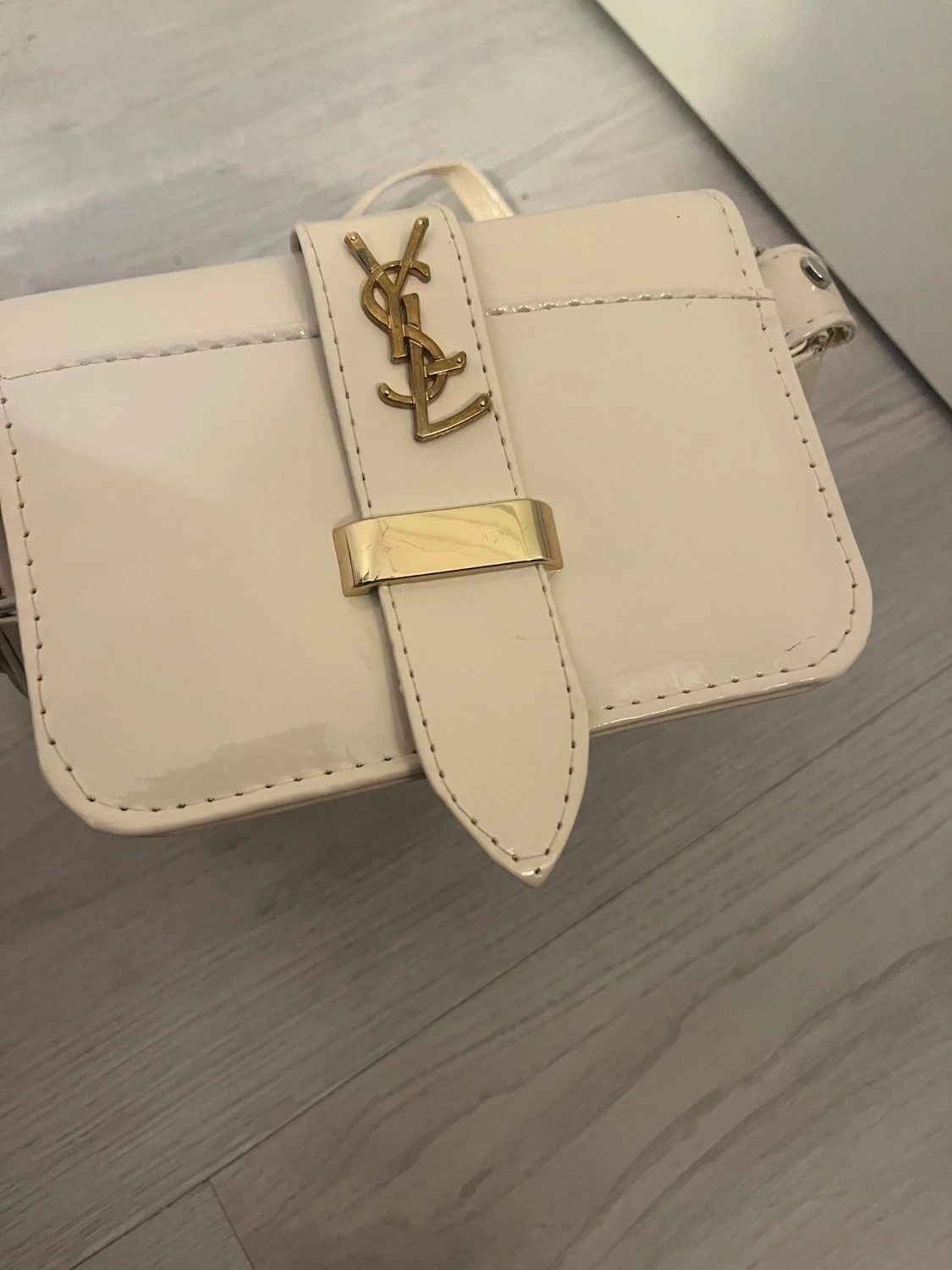 Beige axelväska  - 3