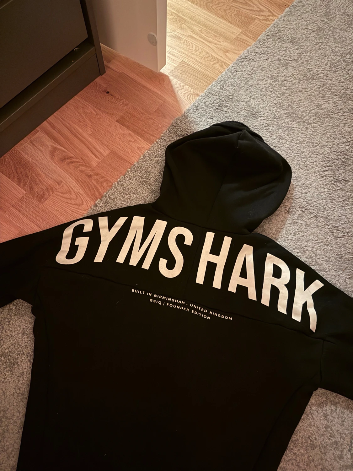 Svart Gymshark hoodie