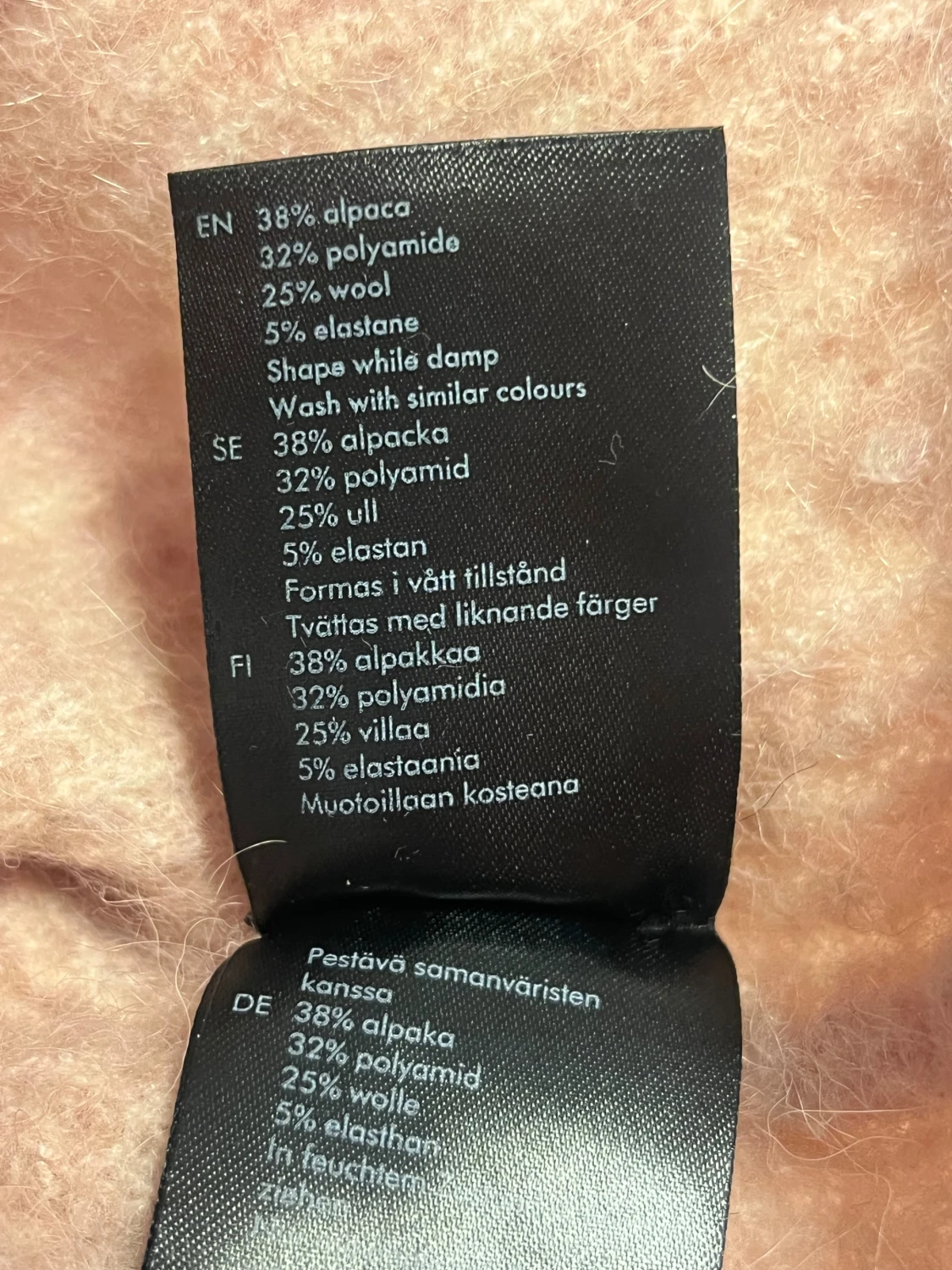 Ljusrosa stickad tröja från Lindex - 3