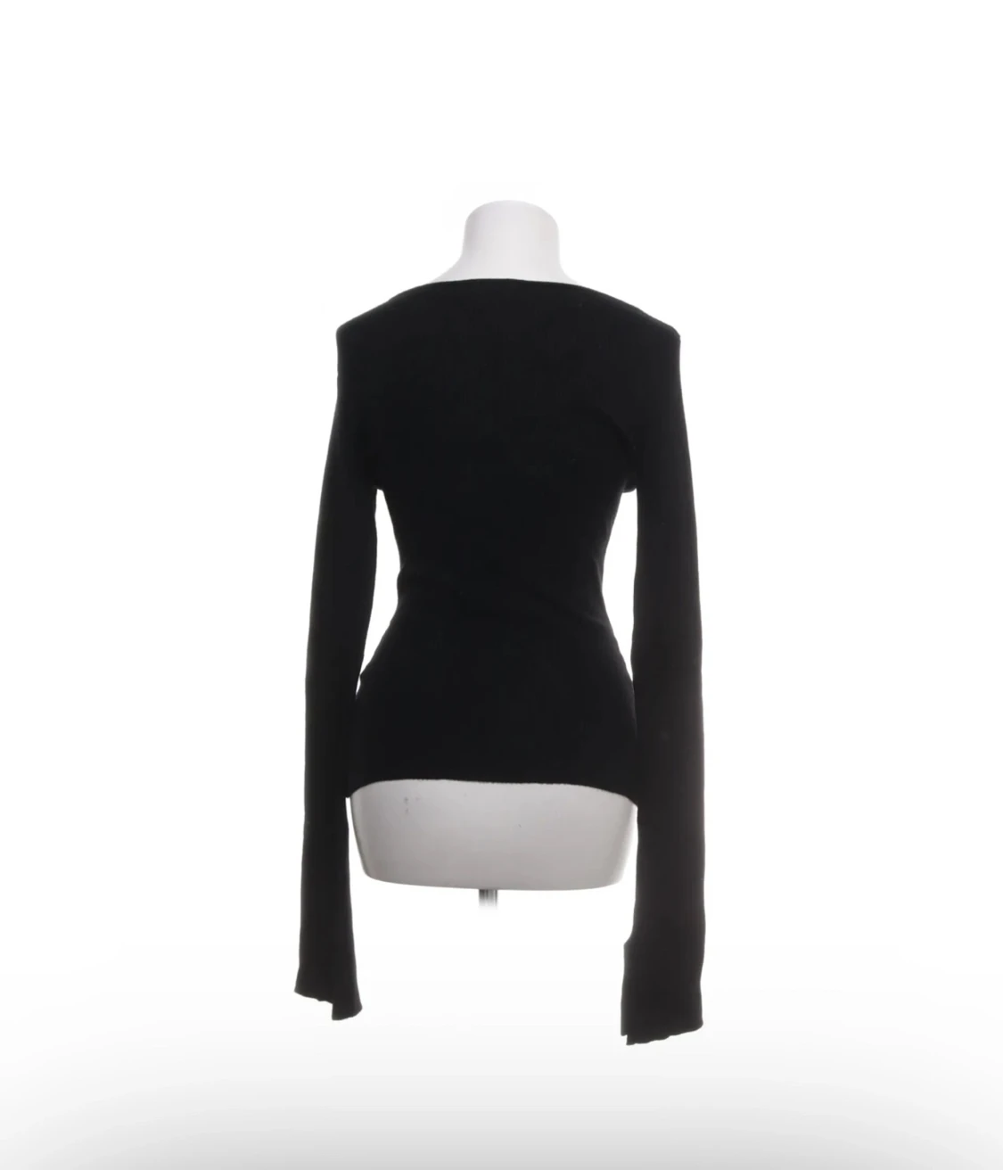 Svart ribbad tröja H&M - 1