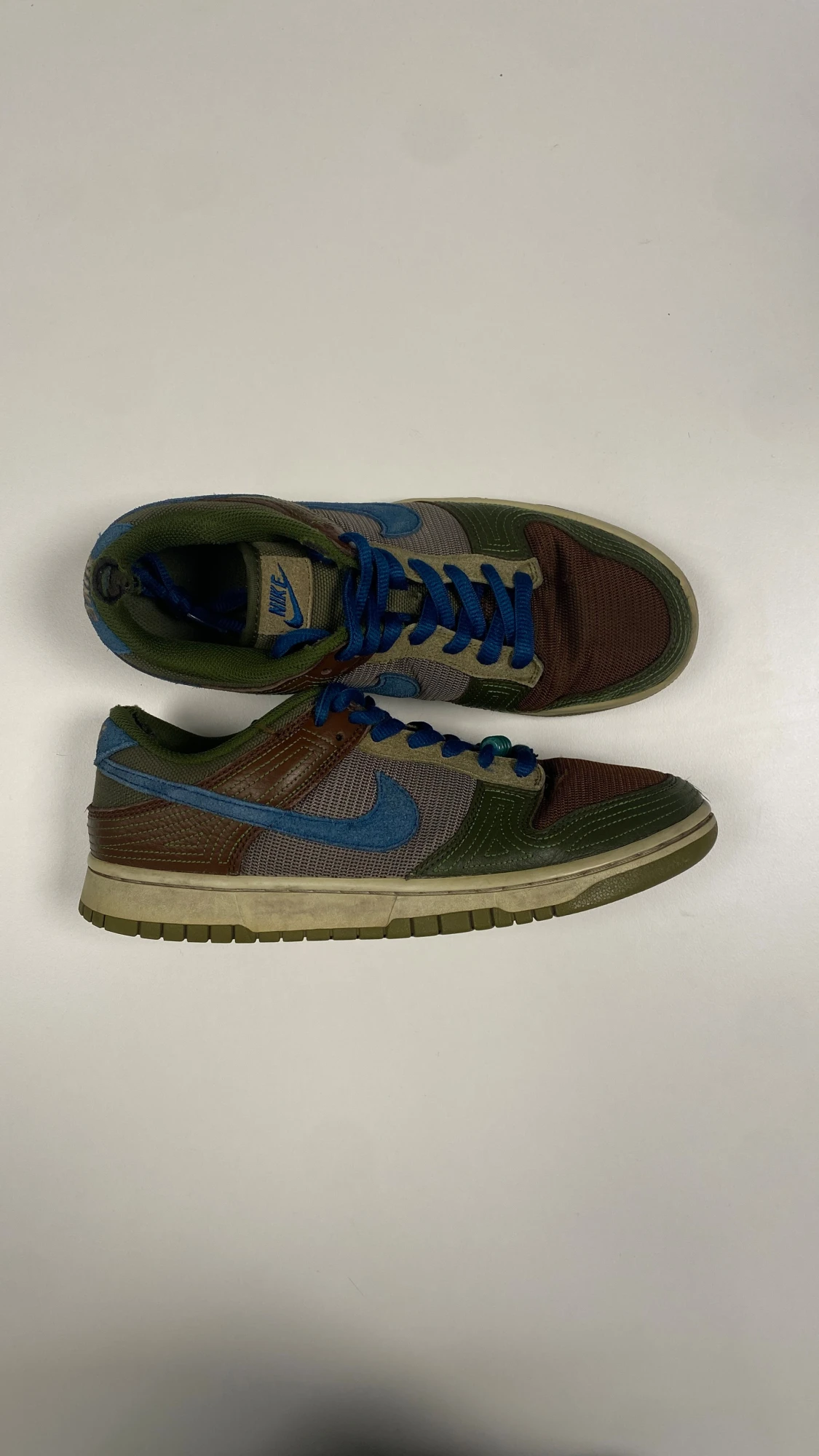 Nike Dunk Low i grönt och brunt - 6