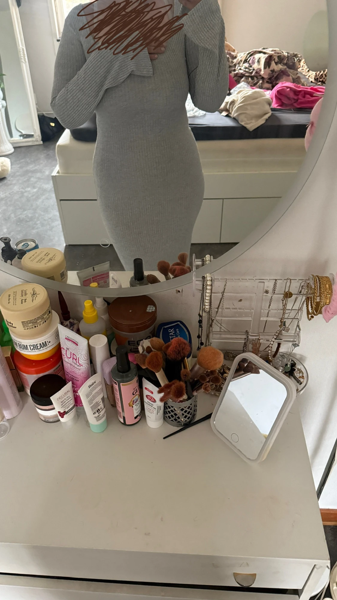 Grå ribbad långklänning från Nelly - 4