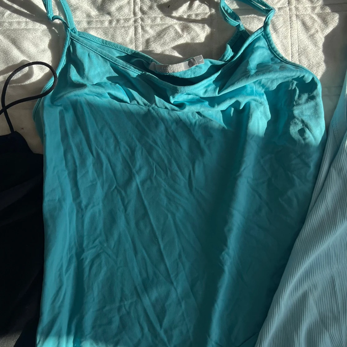 3 linnen i svart, turkos och ljusblått - 2