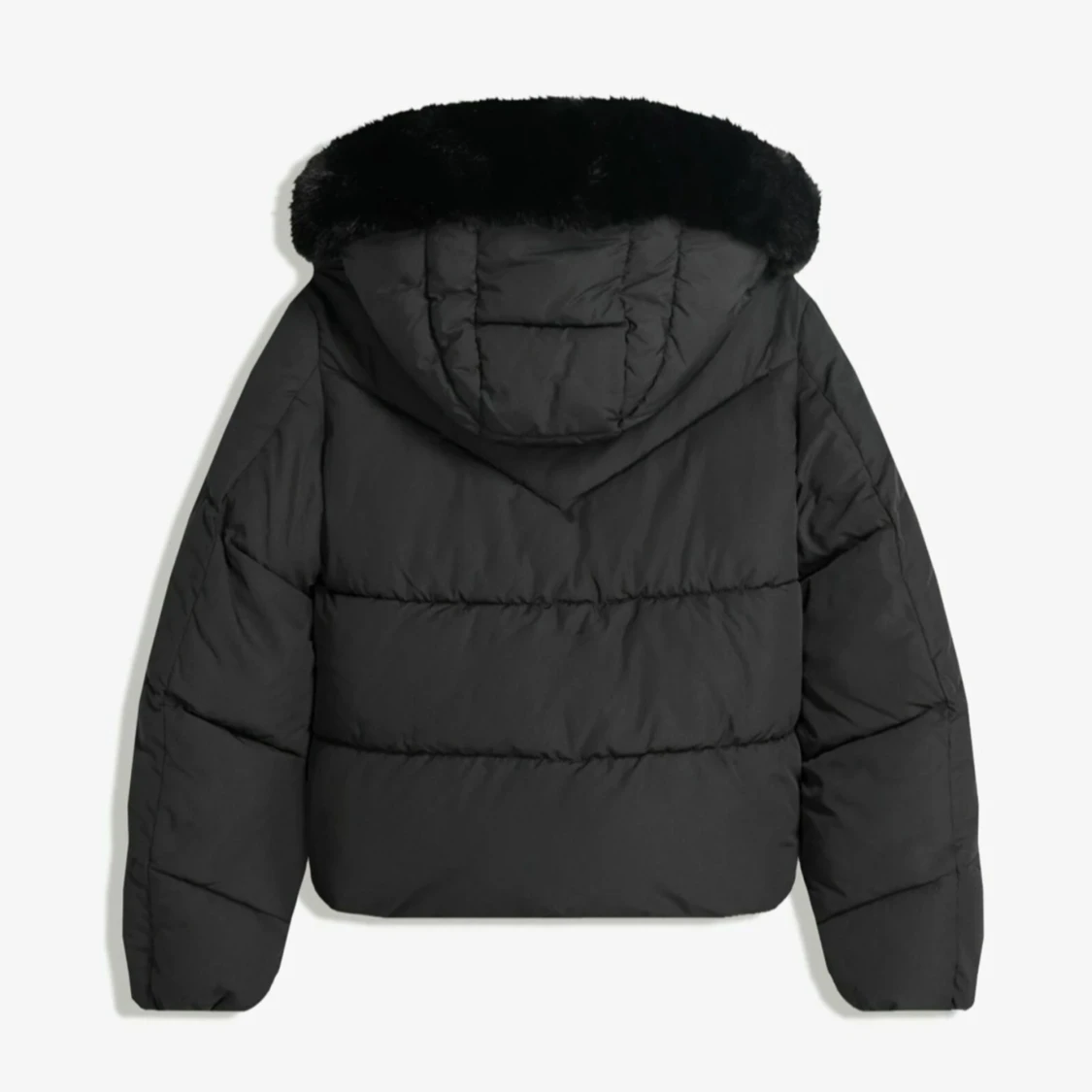 Svart pufferjacka från Bershka - 1