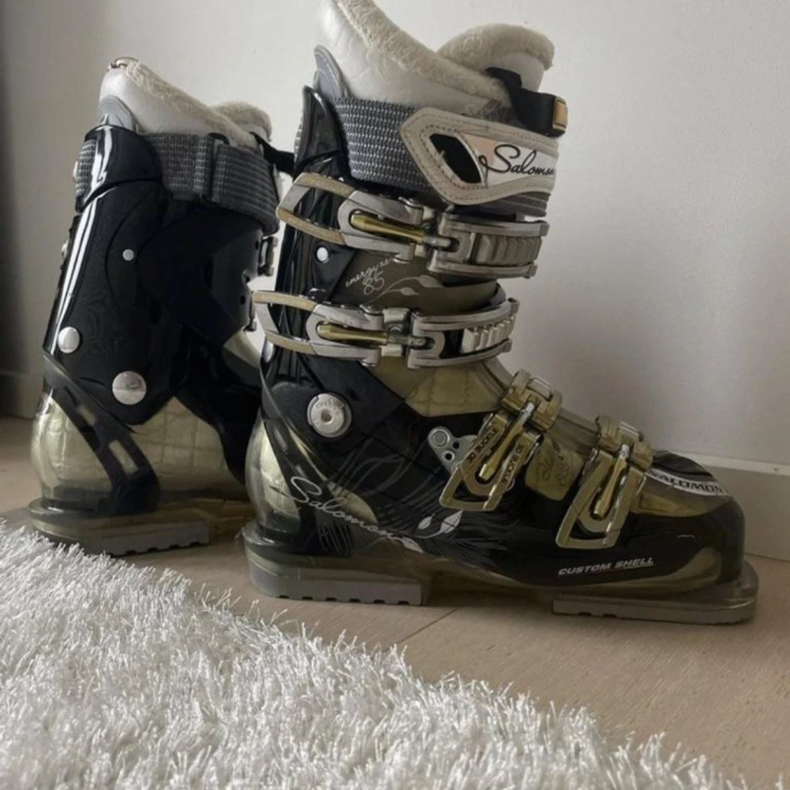 Salomon svarta skidpjäxor med spännen - 2