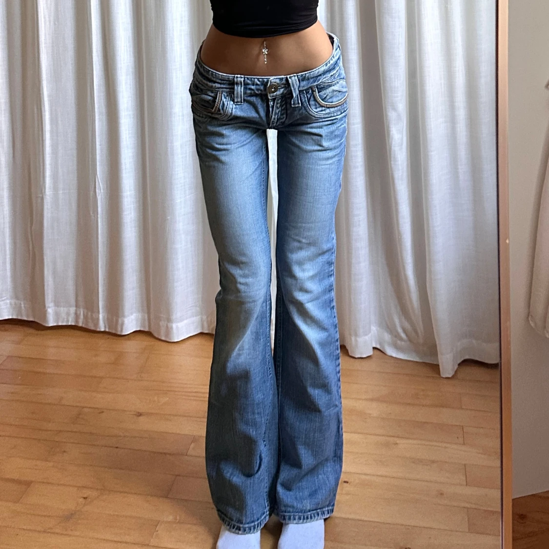 Lågmidjade jeans