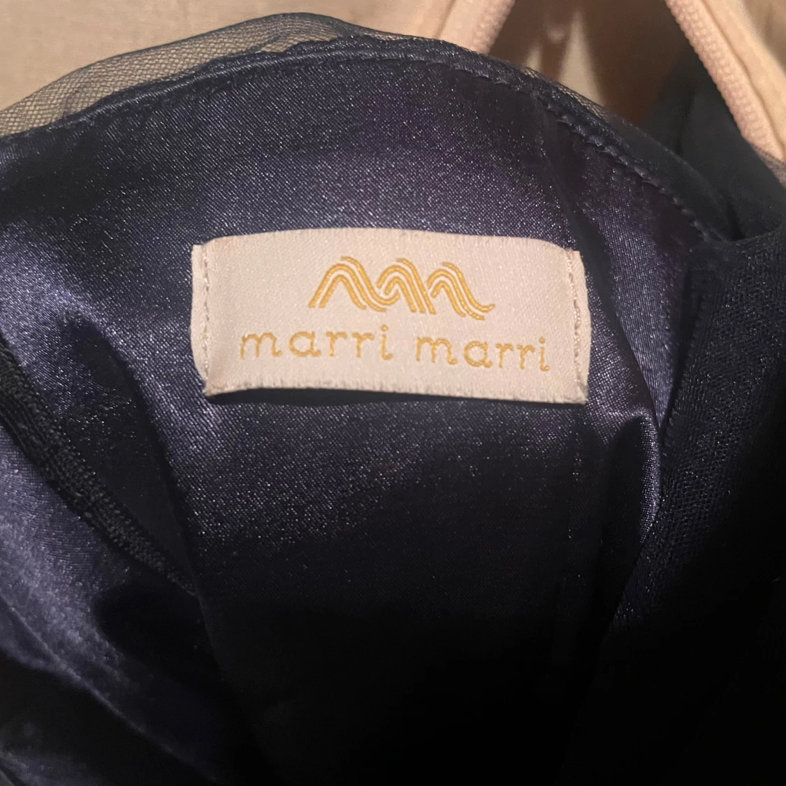 Marinblå långklänning Marri Marri - 3