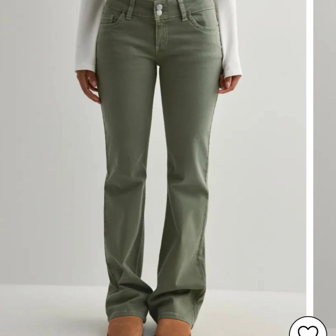 Gröna bootcut byxor från Nelly - 3