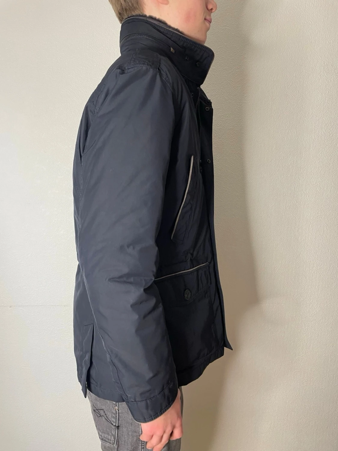 Mörkblå parkajacka från Massimo Dutti - 2