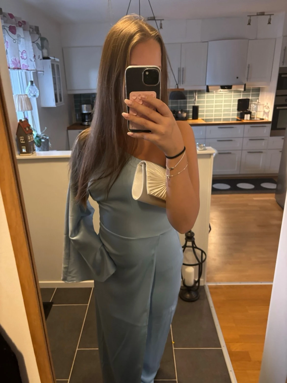 Ljusblå balklänning - 2