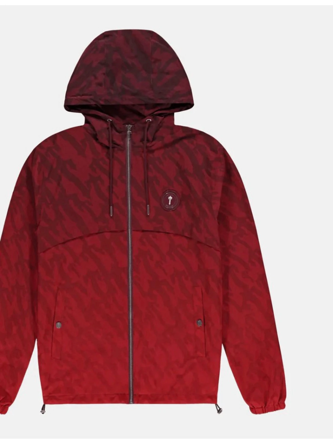 Röd camo vindjacka från Trapstar