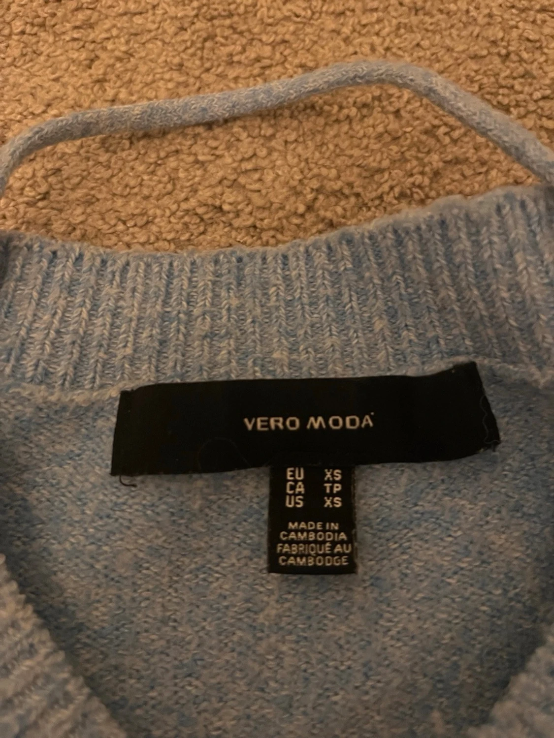 Ljusblå stickad tröja Vero Moda XS - 2