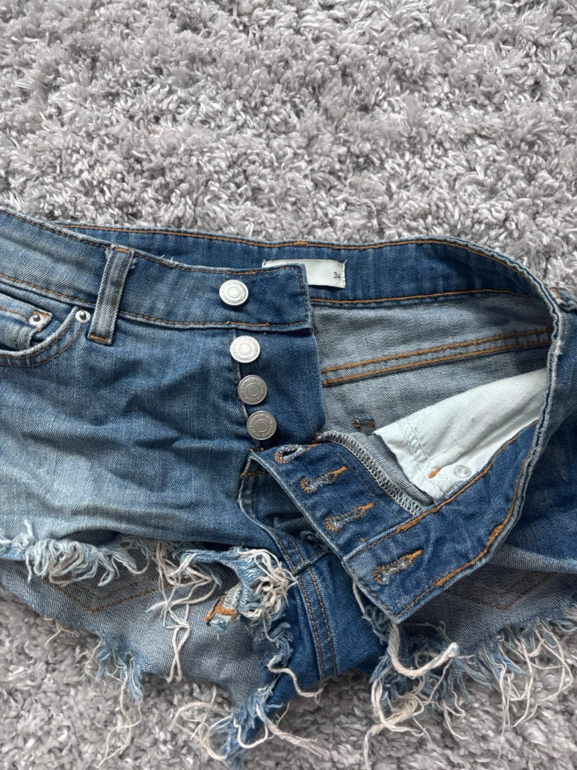 Blå jeansshorts  - 3