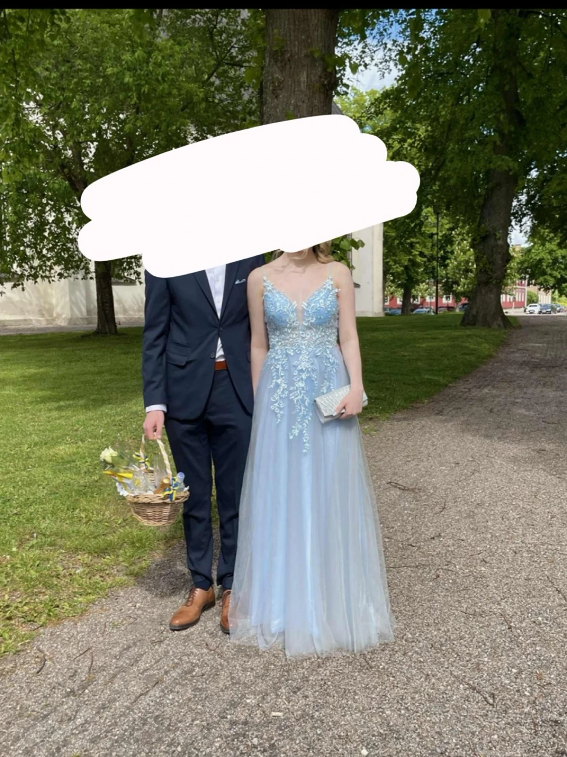 Ljusblå balklänning  - 1