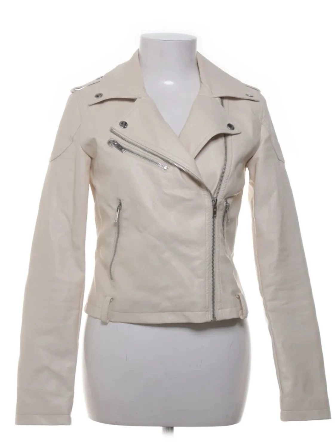 beige skinnjacka  - 1