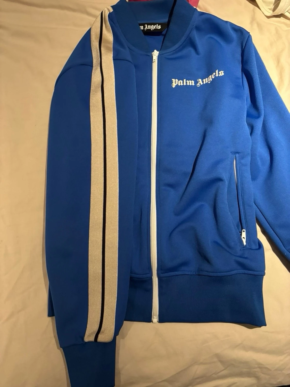 Blå ziptröja från Palm Angels - 1