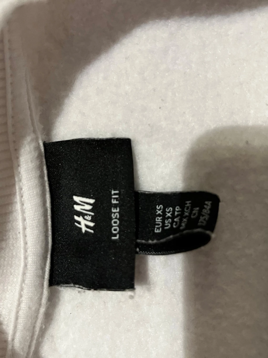 Vit loose fit sweatshirt från H&M - 1