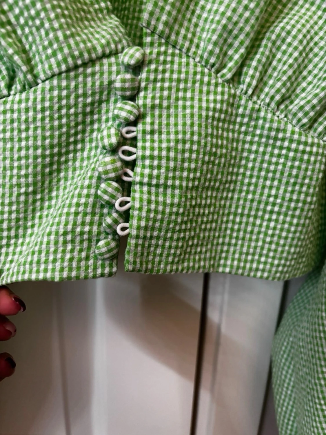 Snygg grön blus  - 2