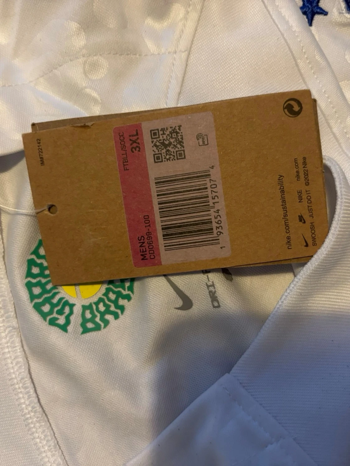 Vit Brasil Nike t-shirt med mönster - 4