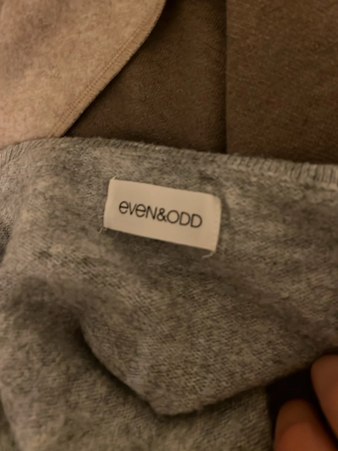 Grå omlottstickad tröja Even&Odd - 1