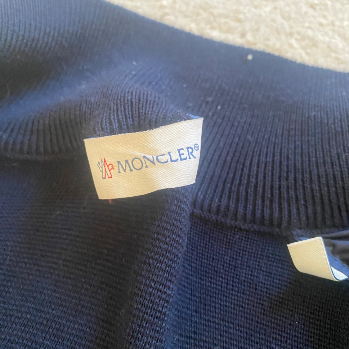 Mörkblå moncler cardigan - 2