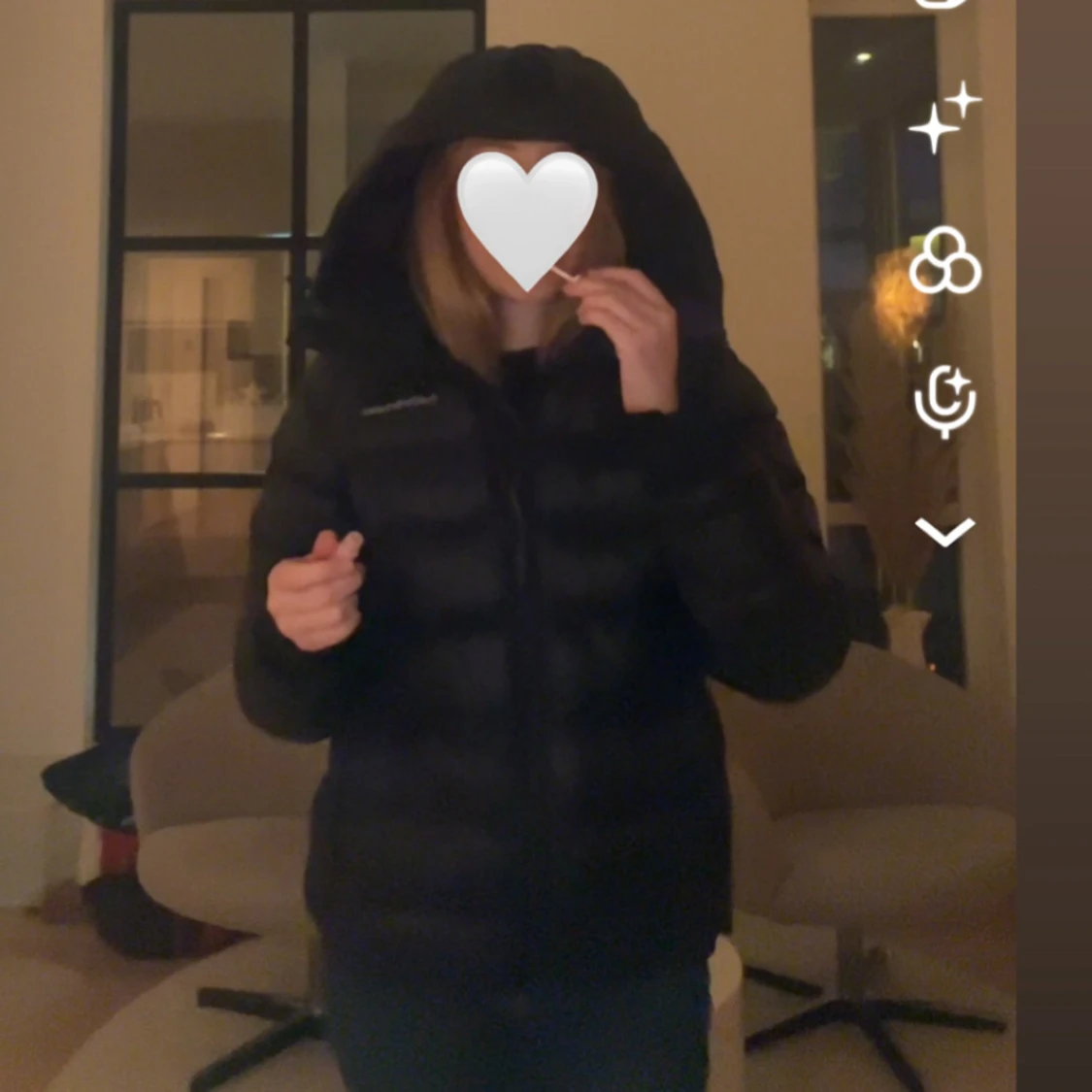 Svart peak performance jacka  - 2