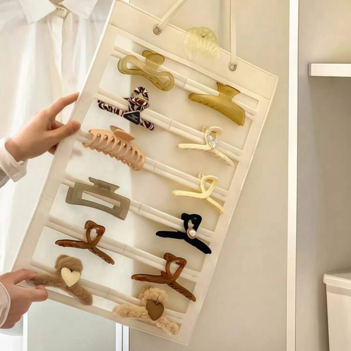 Vit hållare i filtmaterial - 4