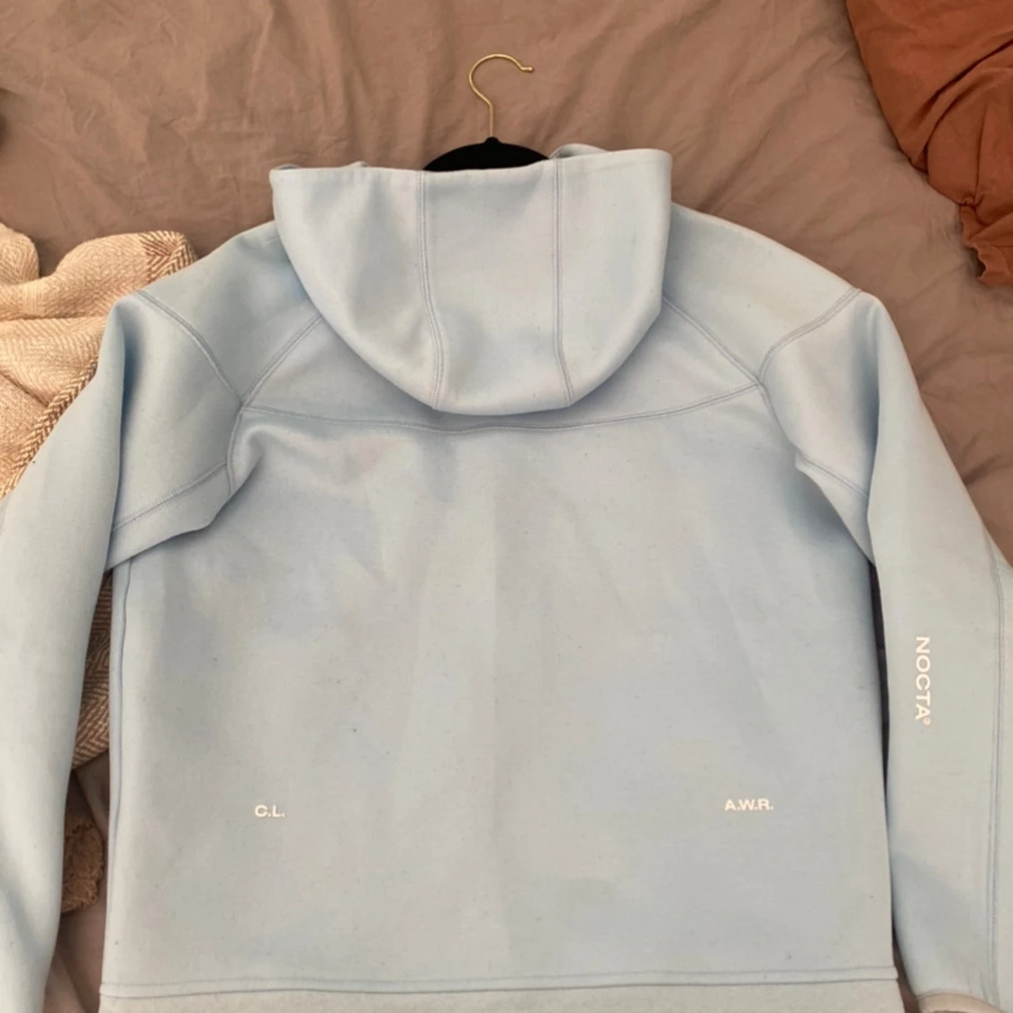 Nike NOCTA ljusblå zip hoodie