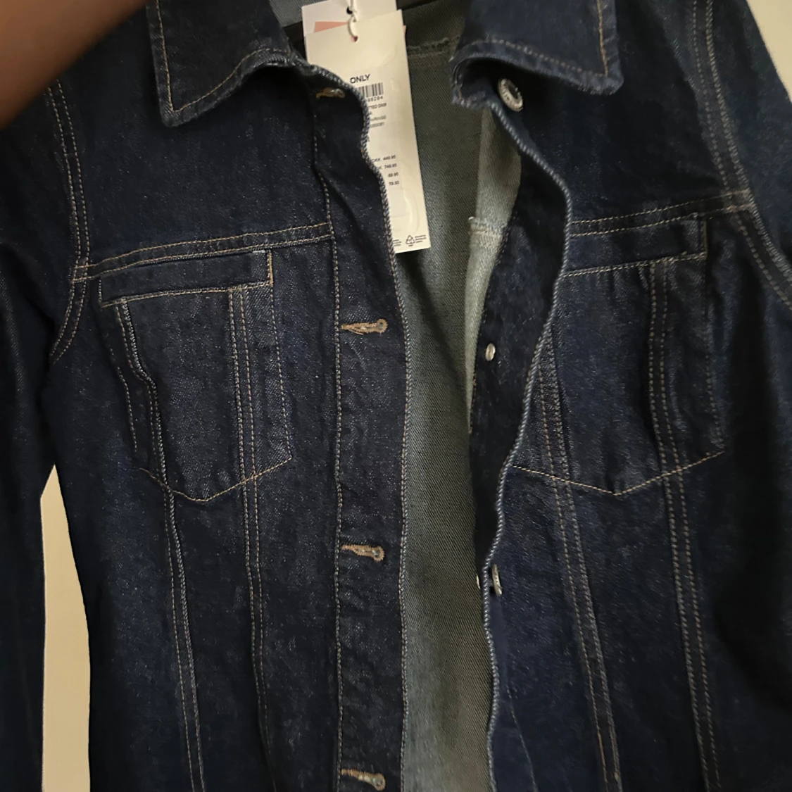 Mörkblå jeansjacka från ONLY - 3