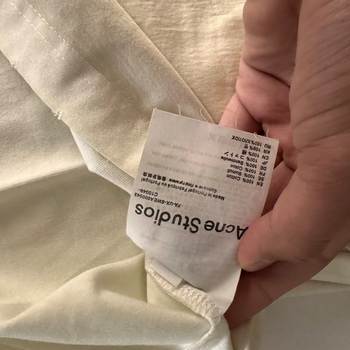 Vit långärmad tröja Acne Studios - 3