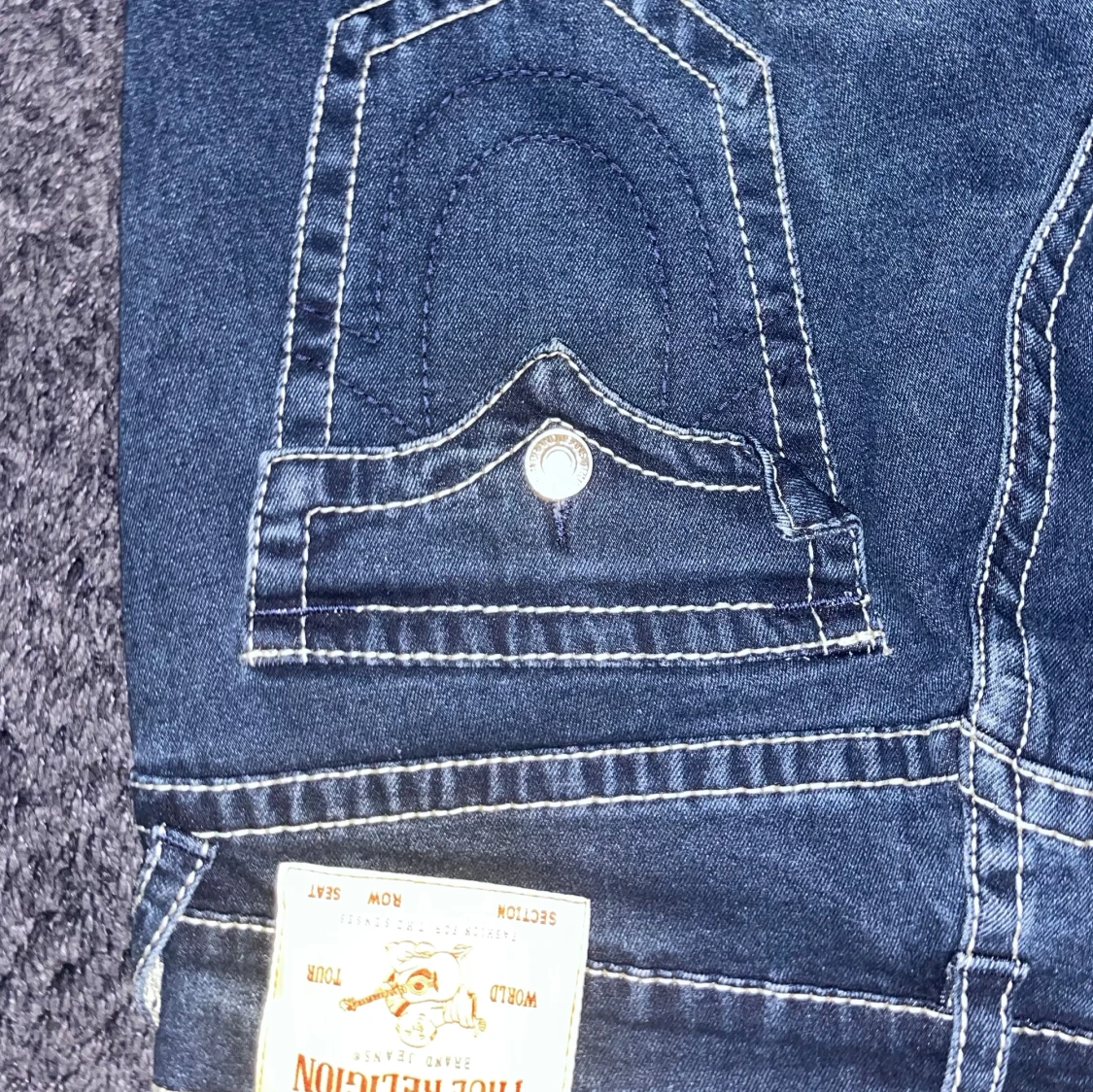 True Religion jeans i mörkblå denim - 2