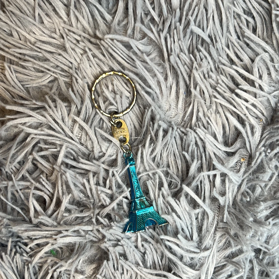 Blå Eiffeltorn nyckelring 