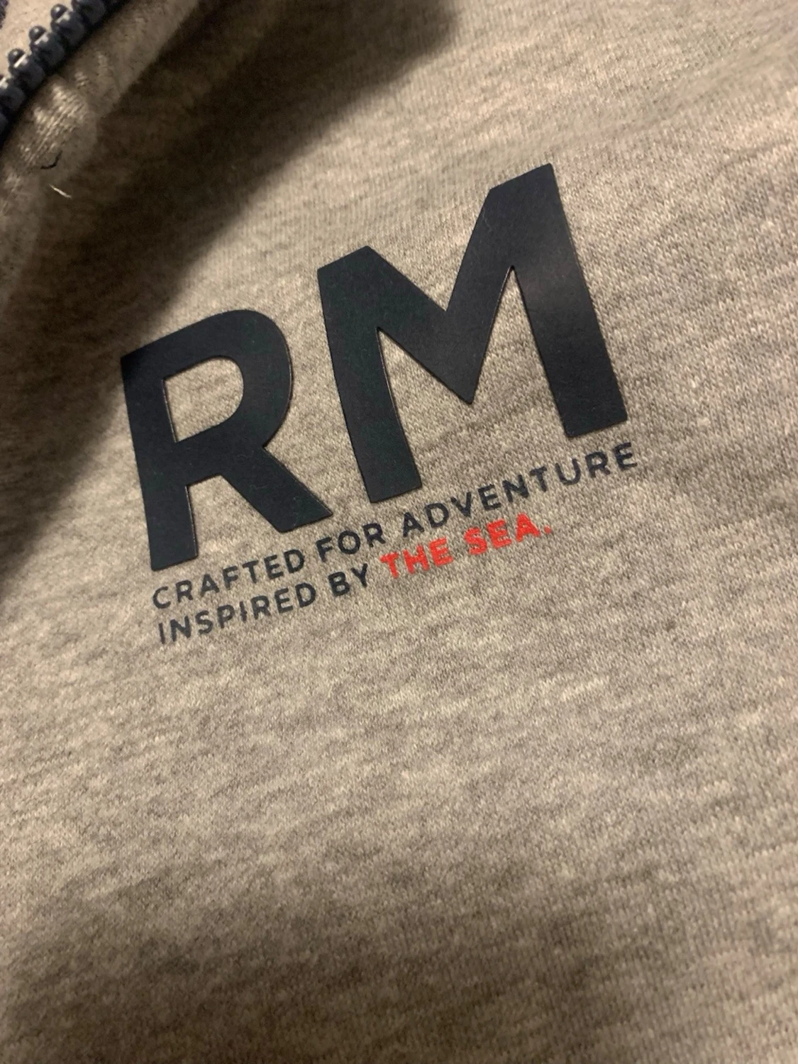 Grå racemarine hoodie - 1