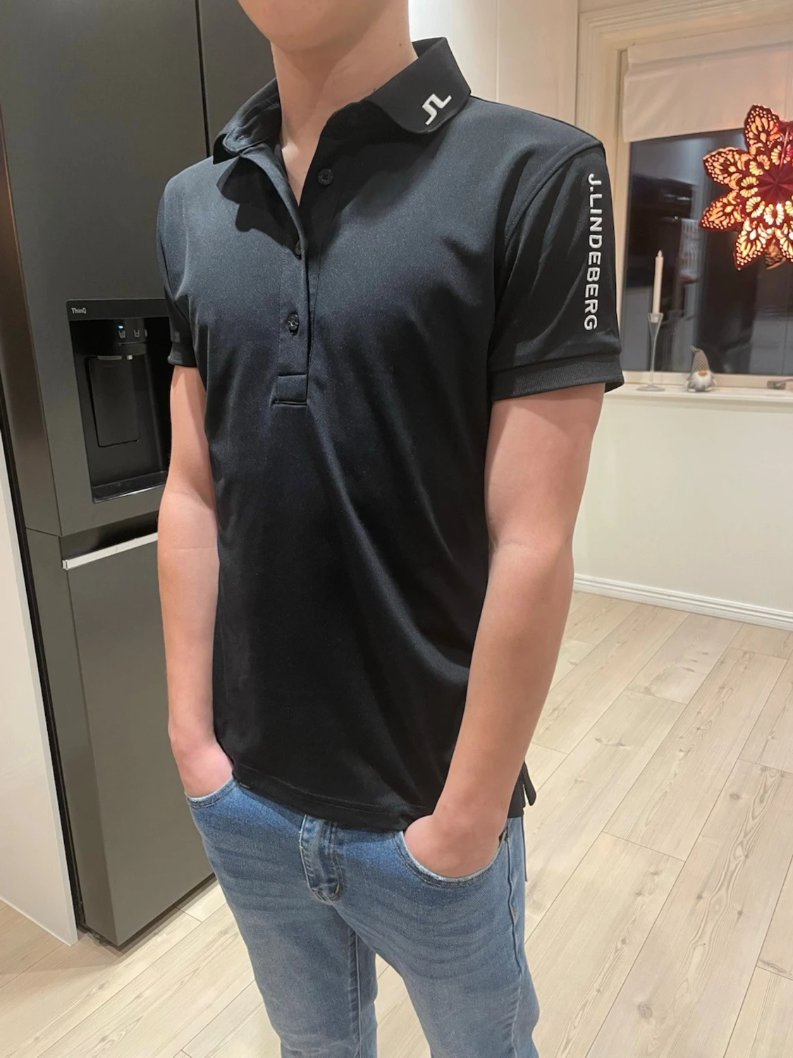 Svart polotopp från J.Lindeberg