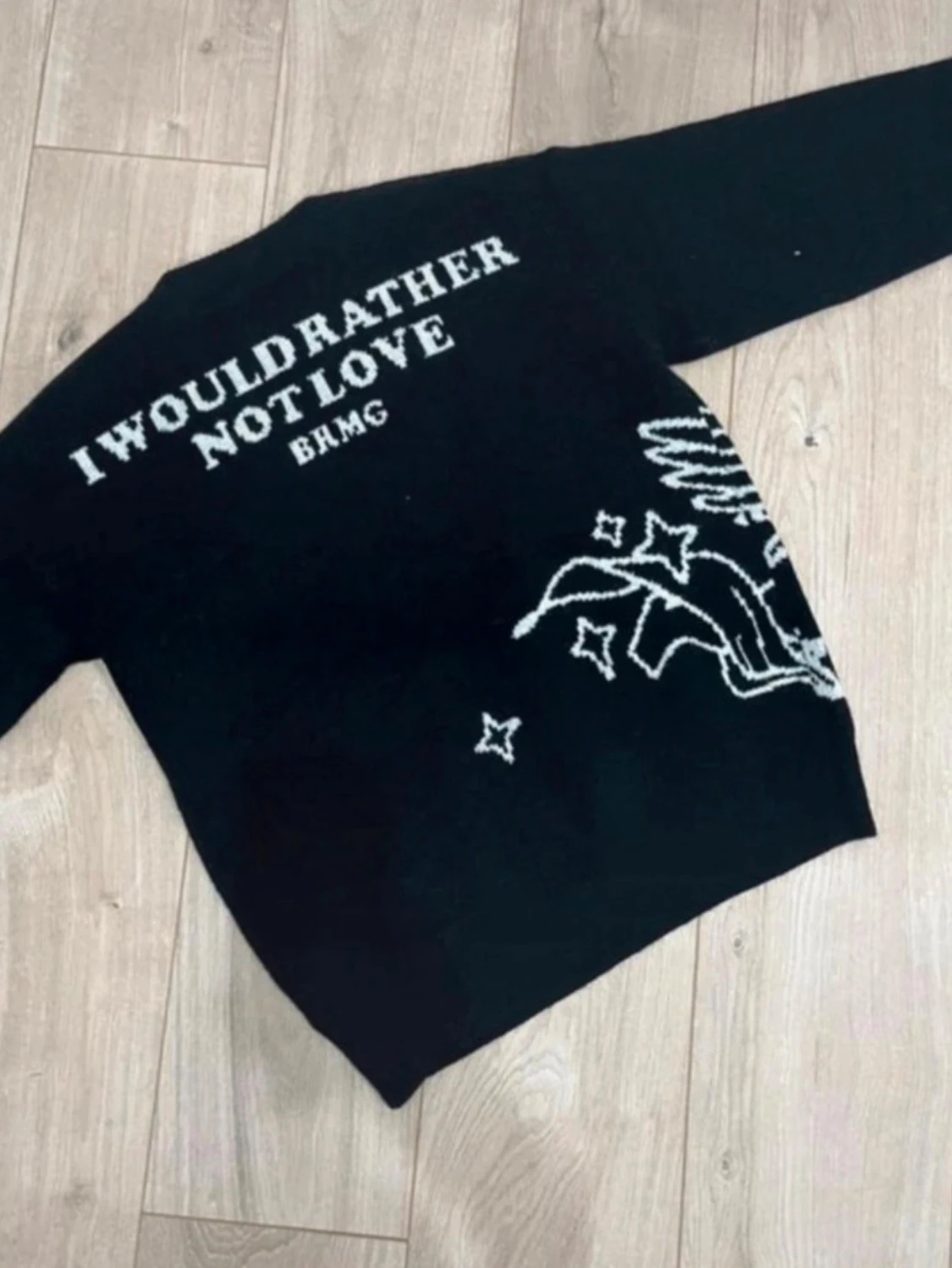 Svart stickad tröja - 2