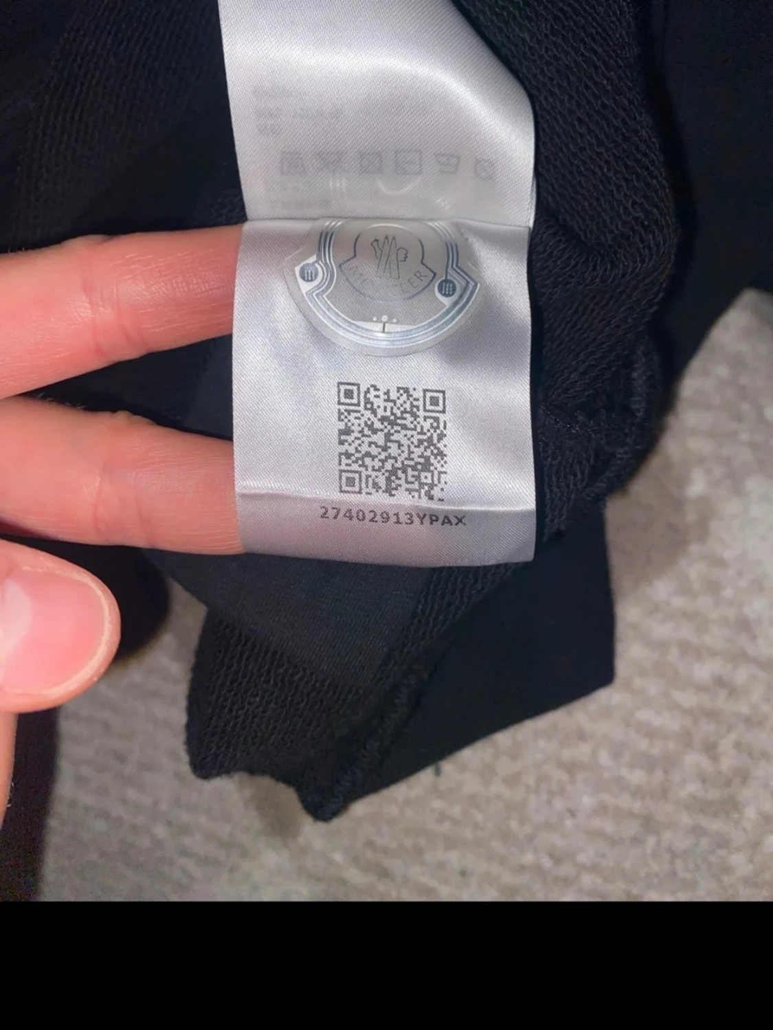 Svart sweatshirt från Moncler M - 4