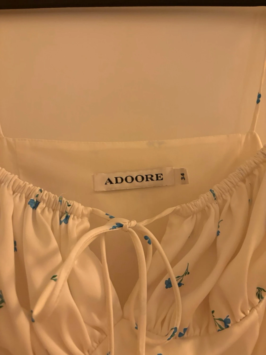 Vit blommig långklänning från Adoore, santorini - 4