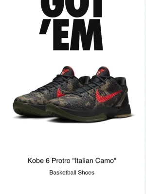 Nike Kobe 6 Italian camo - Kobe 6 Italian camo brand new 