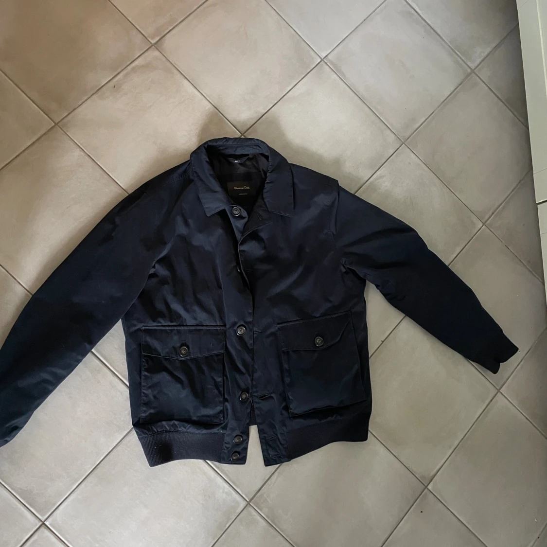 Mörkblå overshirt/jacka från Massimo Dutti L - 4