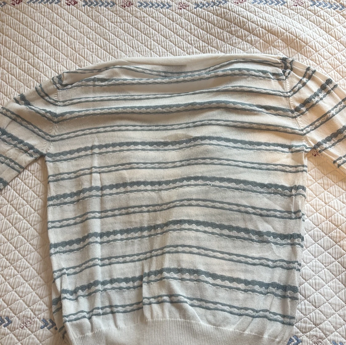 Randig kofta från Noa Noa, vit/blå S - 4