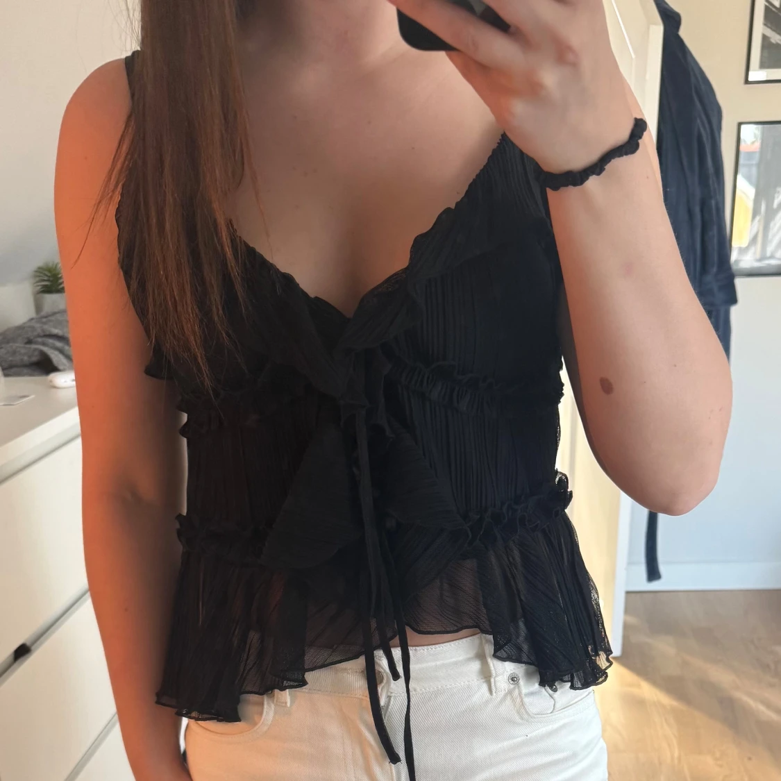 Svart volangig linnetopp från New Yorker - 3