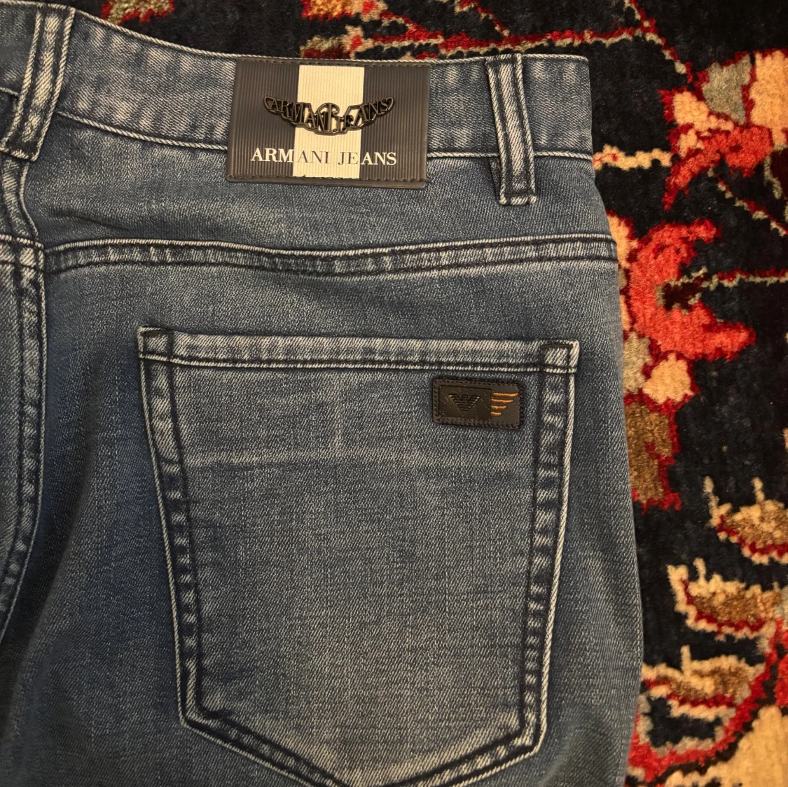 Armani Jeans slim fit blå denim - 2